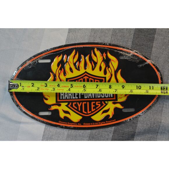 Harley-Davidson license plate, classic "Bar and Shield" logo - Picture 5 of 6